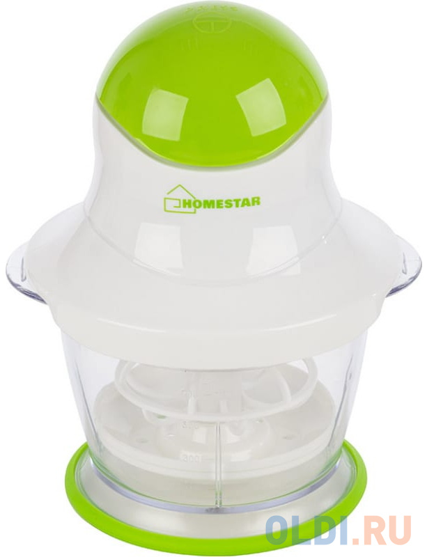 Измельчитель HOMESTAR HS-2023, 300 Вт. бело-зеленый 0,8л
