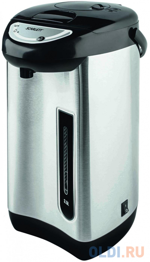 Термопот Scarlett SC-ET10D01, 750Вт, 3.5л, нержавеющая сталь, чёрный