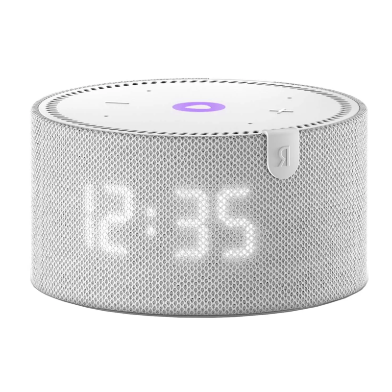 Умная колонка Яндекс.Станция Мини Плюс с часами, серая